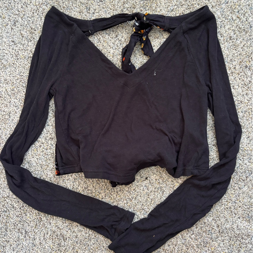 Black Free People Long Sleeve